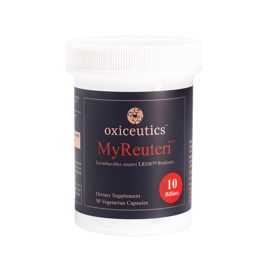 MyReuteri™ 10 Billion CFU Probiotic – Foundational-Strength L. reuteri LRDR™ + FOS Prebiotic – by Dr. William Davis – Makes Yogurt-Like Superfood – 30 Veg Capsules
